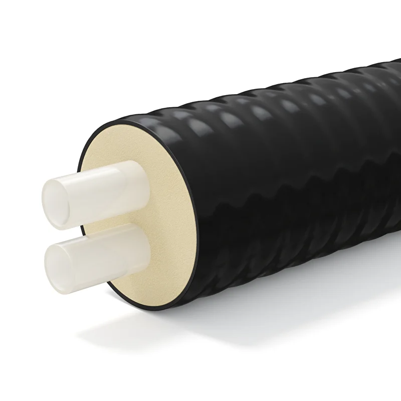 Труба ТВЭЛ-ПЭКС-2 в ППУ изоляции