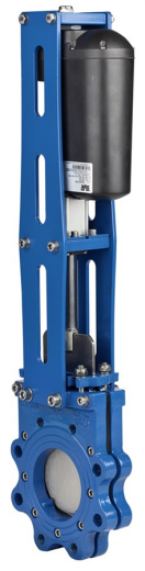 Задвижка шиберная ножевая AVK серия 702/10 PN10 DN65 с линейным электроприводом