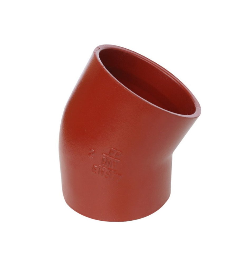 Отвод 45° чугунный SML Ду 50 безраструбный