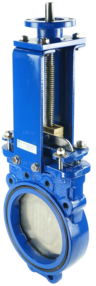 Задвижка шиберная DN.ru GVKN1331N-2W-Fb-ISO Ду200 Ру16 двусторонняя , шпиндель - невыдвижной,   с ISO-фланцем и голым штоком, круглый шток 22, F10