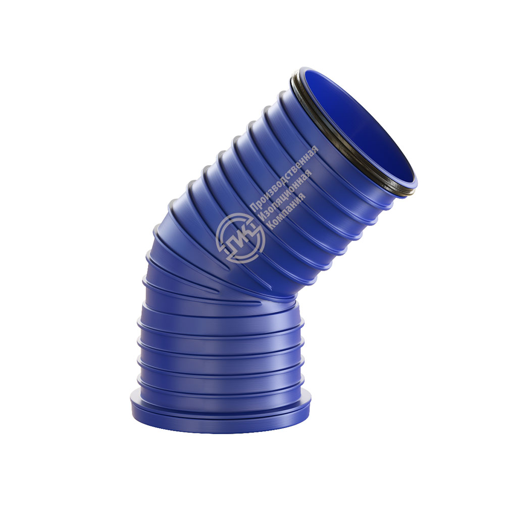 Отвод 0-45°для труб ID 150 серии ПИКПАЙП-G