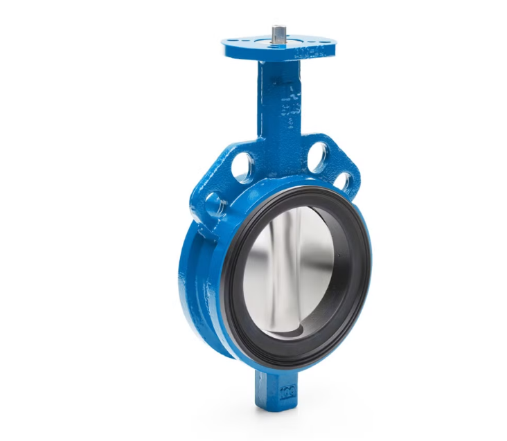 Затвор дисковый поворотный концентрический AVK серия 820/00-025 PN16 DN1000 межфланцевый с голым валом 