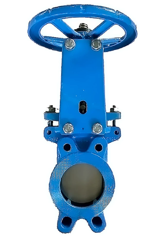 Задвижка шиберная DN.ru GVKR1331M-1W-Fb-S Ду200 Ру16 односторонняя , шпиндель - выдвижной, управление - штурвал