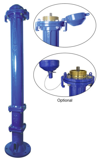 Гидрант пожарный подземный AVK серия 35/72-003, ГОСТ, DN 125, PN10, H=4000 мм.