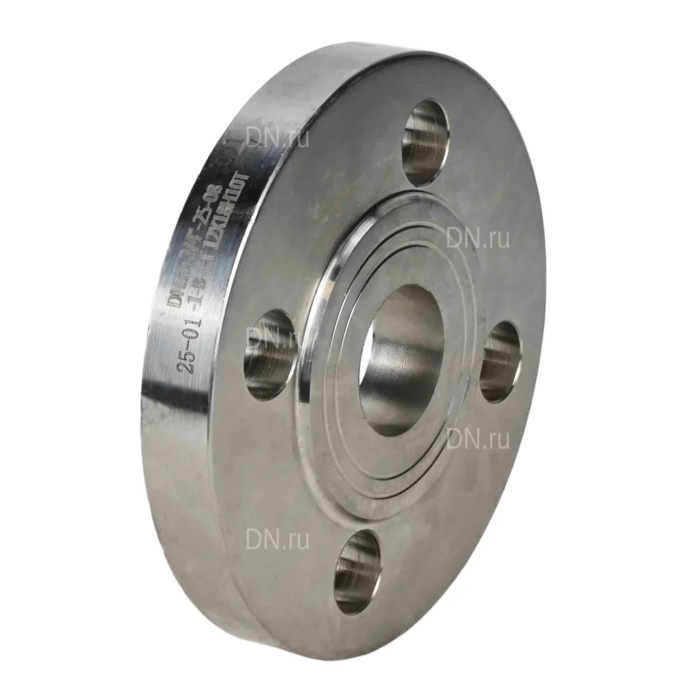 Фланец плоский DN.ru Ду65 Ру16 корпус - нержавеющая сталь SS316, тип 01, ряд 1, исполнение B, гр. IV, ГОСТ 33259-2015