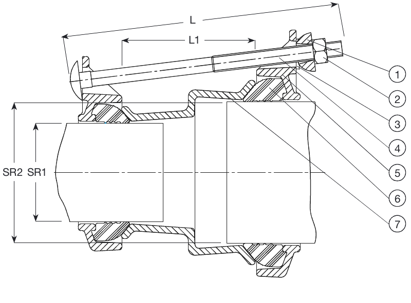МУФТА AVK SUPA переходная схема МУФТА AVK SUPA переходная схема