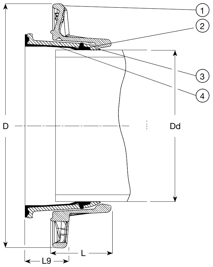 AVK комби фланец для вчшг схема