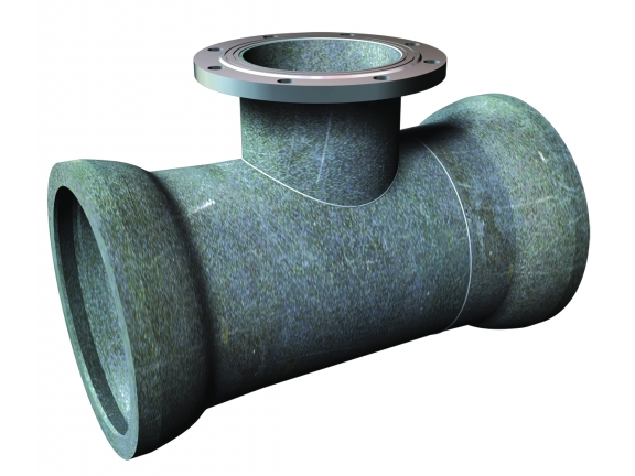 Тройник раструб-фланец ТРФ ВЧШГ DN200х150 (ДУ200х150)