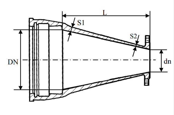 Переход раструб-фланец Переход раструб-фланец