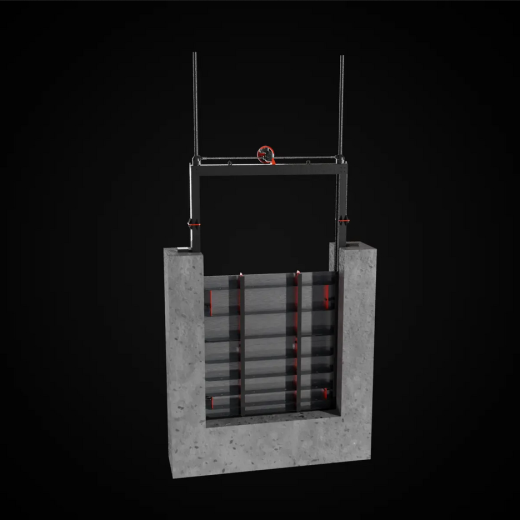 Затвор поверхностный колесный  PMR-PK