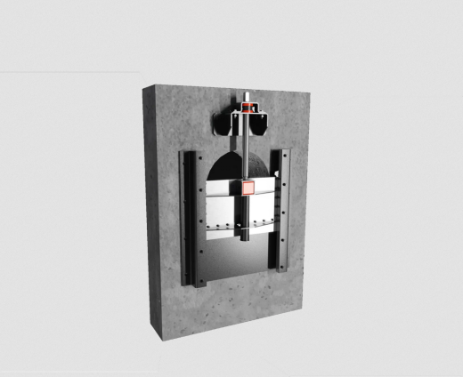 Поверхностный переливной щитовой затвор  PMR-PE