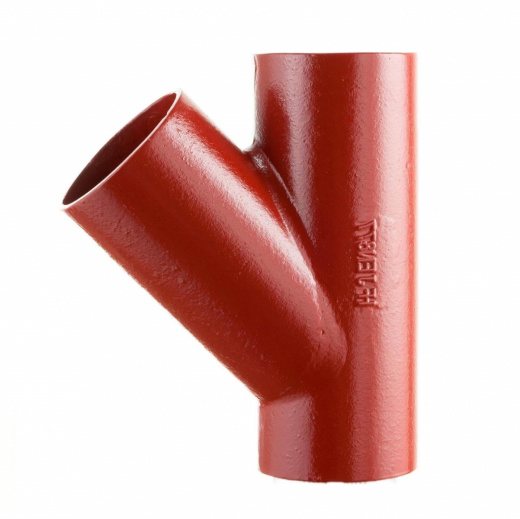 Тройник 45° чугунный безраструбный SML Ду 50-50