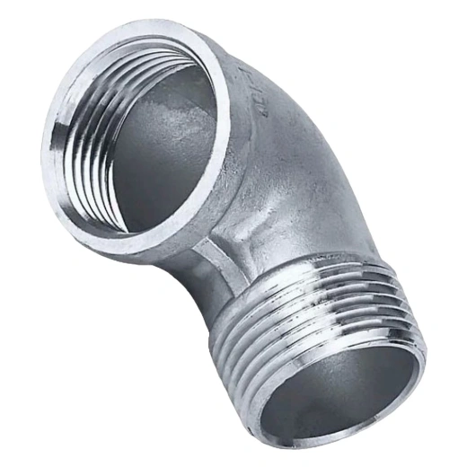 Отвод (уголок) DN.ru ВР-НР-316 3/4″ Ду20 Ру16 угол 90°, корпус - нержавеющая сталь 316, присоединение - внутренняя / наружная резьба